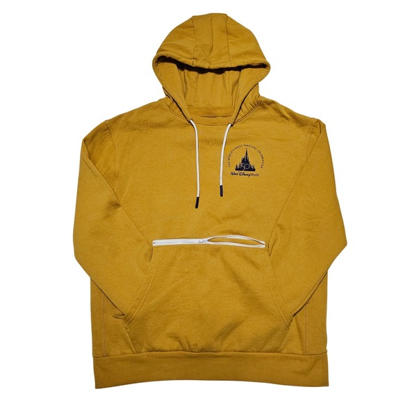 Walt Disney World 50th Anniversary‎ Golden Hoodie Pullover Size Small - Picture 7 of 11